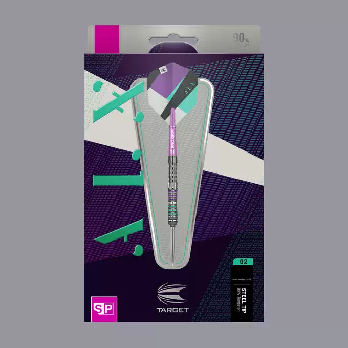 Target Darts ALX 02 90% Steel Tip Tungsten 22 grams Target Darts ALX 02 90% Steel Tip Tungsten 22 grams